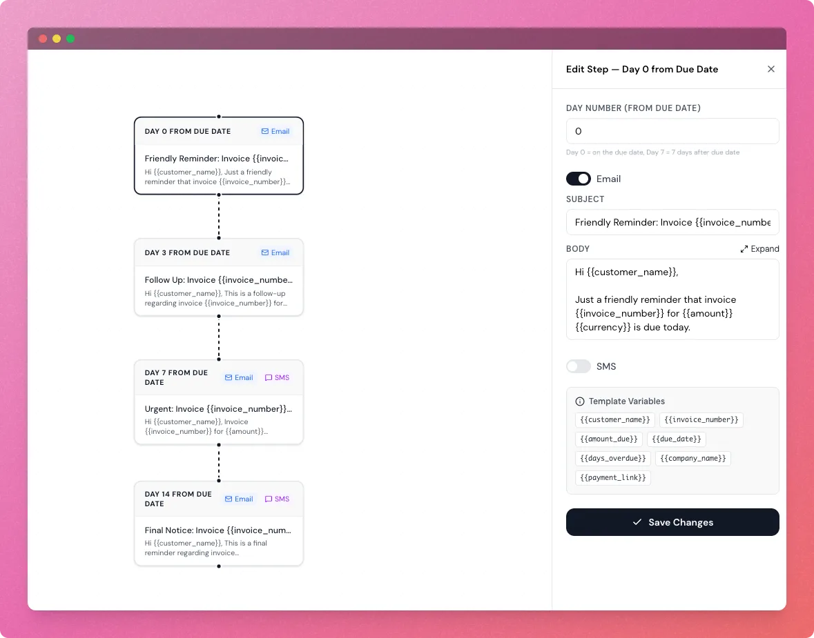 Chasebot flow editor